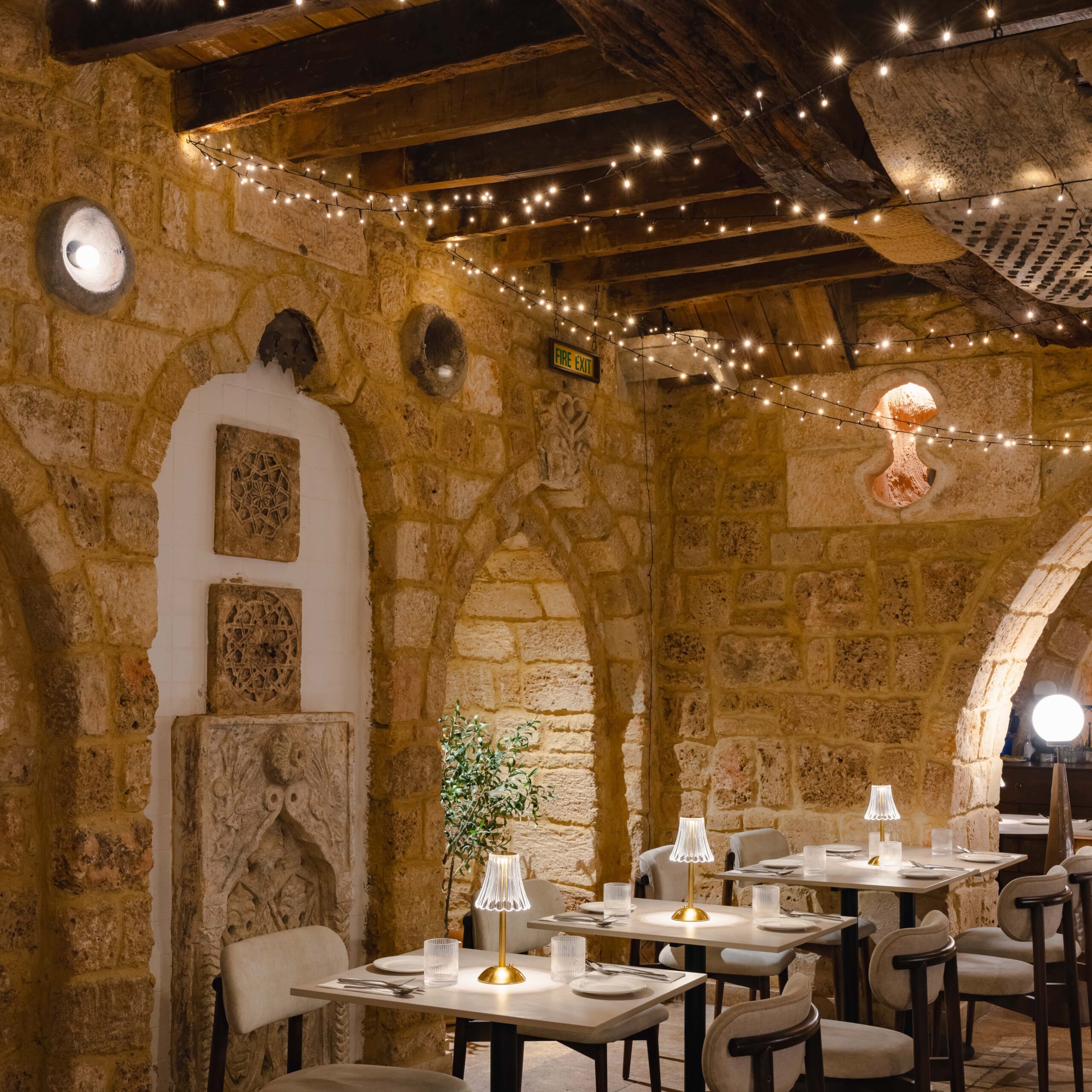 Tables set in our Malyasian restaurant in Paddington for results day in London
